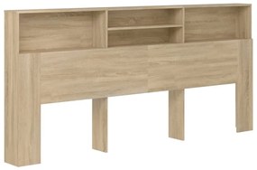 Κεφαλάρι Με Αποθηκευτικό Χώρο Sonoma Δρυς 220 x 19 x 103,5 εκ. - Καφέ