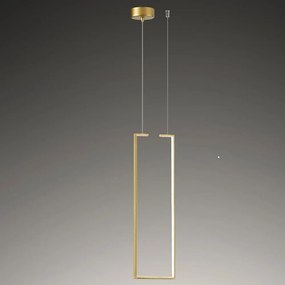 Φωτιστικό Οροφής Κρεμαστό 01133-06 LED 35W 3000K 3000lm 20x70cm Gold Luma