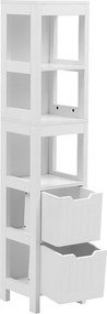 Ντουλάπι-στήλη Kelby pakoworld mdf λευκό 30x30x144εκ