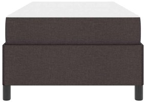vidaXL Κρεβάτι με ελατήρια Καφέ 80 x 200 cm Ύφασμα, Επεξεργασμένο Ξύλο