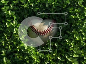 Intra Συλλεκτικό Ξύλινο Παζλ Plywood 4mm - Μπέιζμπολ κρυμμένο στο πράσινο Σε Ξύλινο Κουτί - Διαστάσεις: 10x10 cm – 25 κομμάτια