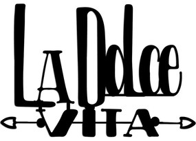 Διακοσμητικό Τοίχου Dolce Vita 891TNL3480 56x37cm Black Wallity Μέταλλο