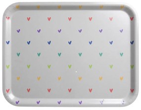 ΞΥΛΙΝΟΣ ΔΙΣΚΟΣ ΣΕΡΒΙΡΙΣΜΑΤΟΣ 43x33cm SOPHIE ALLPORT - MULTICOLOURED HEARTS