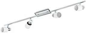 Φωτιστικό Σποτ Eglo 92087 DAVIDA Λευκό (White)|Χρώμιο (Chrome) 3000K