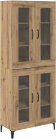vidaXL Highboard Artisan Oak 69,5 x 34 x 180 εκ. Επεξεργασμένο ξύλο