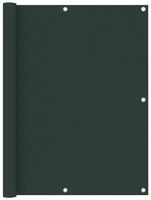 vidaXL Διαχωριστικό Βεράντας Σκούρο Πράσινο 120x400 εκ. Ύφασμα Oxford