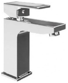 Sanitec Quadro 00-99-00555 Αναμεικτική Μπαταρία Νιπτήρα Ασημί