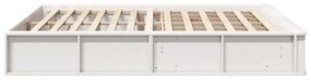 vidaXL Κρεβάτι με Αποθηκευτικό Χώρο - Λευκό, 150 x 200cm, Σαπωνόξυλο.