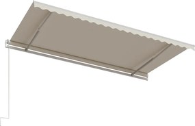 vidaXL Τέντα Συρόμενη Αυτόματη Κρεμ 500 x 300 εκ.