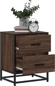vidaXL Κομοδίνα Καφέ Δρυς 40x31x50 εκ. από Επεξεργασμένο Ξύλο