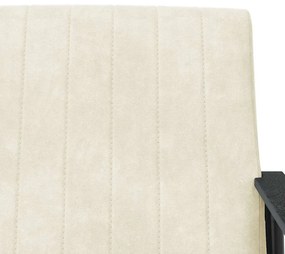 vidaXL Πολυθρόνα Κρεμ 59 x 75 x 78 εκ Βελούδο