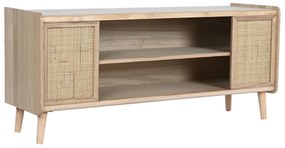 Τηλεόραση Home ESPRIT Φυσικό ρατάν Ξυλο παουλόβνια 120 x 35 x 54 cm
