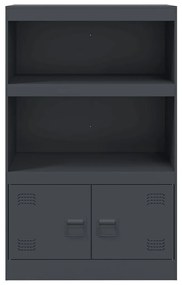 vidaXL Μπουφές Ανθρακί 67x39x107 εκ. από Ατσάλι