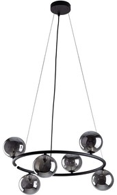 Φωτιστικό Οροφής Anabelle 6843 Φ62x140cm 6xG9 6W Black TK Lighting