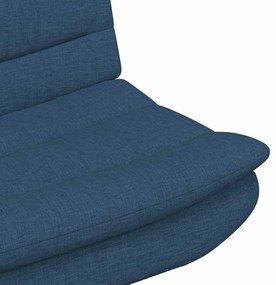 vidaXL Περιστρεφόμενη καρέκλα Μπλε 63 x 75 x 76 εκ ύφασμα