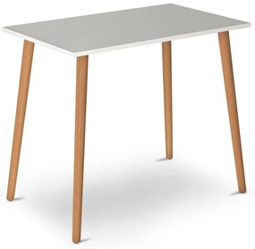 Τραπέζι Fiona 0117728 90x55x75cm White Wood,Melamine