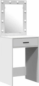 vidaXL Τραπέζι περιποίησης Λευκό 50 x 41 x 135 εκ Επεξεργασμένο ξύλο