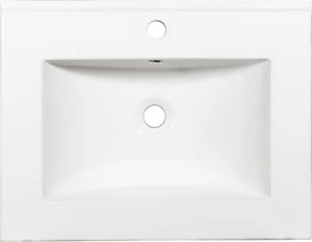 Martin Omega 60 Grey Oak - Πάγκος με Νιπτήρα &amp; Καθρέπτη