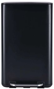 Κάδος Απορριμμάτων Cubic Soft Close 01-20996 36,2x33,5x62,1cm 30lt Black Estia Metal