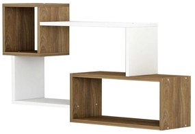 ΡΑΦΙΕΡΑ ΤΟΙΧΟΥ TANNER HM8948.11 ΜΕΛΑΜΙΝΗ ΣΕ ΦΥΣΙΚΟ-ΛΕΥΚΟ 90,5x20x51Υ εκ.
