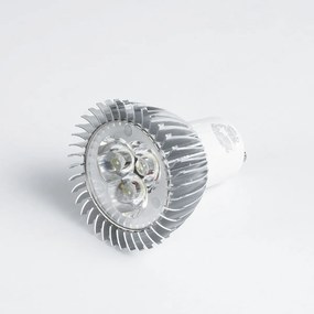 GloboStar 76040 Σποτ LED GU10 MR16 3W 300lm 45° AC 220-240V IP20 Φ5 x Υ5.5cm Ψυχρό Λευκό 6000K Dimmable - 3 Χρόνια Εγγύηση