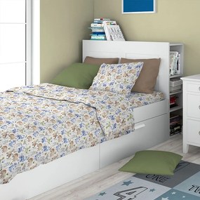 Μαξιλαροθήκη Παιδική Dinosaur 517 Sky Blue DimCol 35X45 100% Cotton