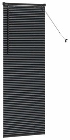 vidaXL Ρολό Παραθύρου με κουρτίνες Μαύρο Αλουμίνιο