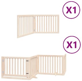 vidaXL Διαχωριστικό Σκύλων/Πόρτα Πτυσσόμενο 6 Πάνελ 480εκ. Ξύλο Λεύκας