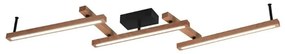 Φωτιστικό Οροφής - Πλαφονιέρα Bellari 626410530 180x10x13cm 1xSMD LED 36W 4200lm Brown-Black Trio Li