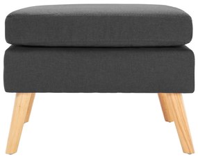 vidaXL Σκαμπό/Υποπόδιο Σκούρο Γκρι Υφασμάτινο