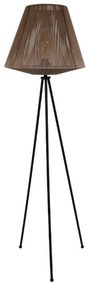 Φωτιστικό Δαπέδου Cord Fylliana Μαύρο - Καφέ 42x140 εκ. 42x42x140 εκ.