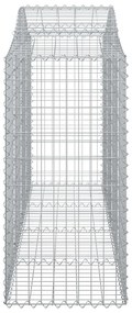 vidaXL Συρματοκιβώτιο Τοξωτό 200x50x100/120εκ. από Γαλβανισμένο Χάλυβα