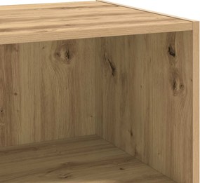 vidaXL Πλαϊνό γραφείο Artisan Δρυς 70 x 41 x 185 εκ Επεξεργασμένο Ξύλο