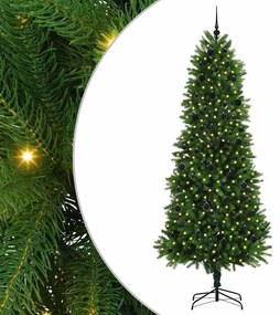 vidaXL Χριστουγεννιάτικο Δέντρο με 300 LED με βάση Πράσινο 240 cm PE