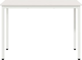 vidaXL Τραπεζαρία Λευκό 110 x 55 x 75 cm Στερεά ξυλεία πεύκου