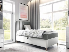 Επενδυμένο κρεβάτι Junior Maja I-Gkri-Aristera-100 x 200