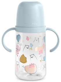 Suavinex Μπουκάλι Εκπαιδευτικό με λαβές 270ml +6μ BEAR Blue