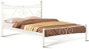 Κρεβάτι Erato (Για Στρώμα 120x200cm) 827-00-032 128x208x105cm Beige Ημίδιπλο