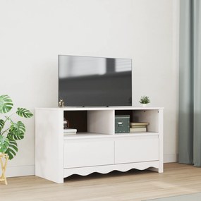 vidaXL Ντουλάπι τηλεόρασης "DRAMMEN" Λευκό 99x43x55 εκ. Στερεό ξύλο πεύκου