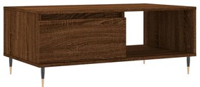 vidaXL Τραπεζάκι Σαλονιού Καφέ Δρυς 90x50x36,5 εκ. Επεξεργασμ. Ξύλο