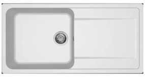 Νεροχύτης κουζίνας LIFE 480 Bianco 68 ELLECI 100x50cm