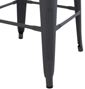 ΣΚΑΜΠΟ ΜΠΑΡ ΜΕΤΑΛΛΙΚΟ MELITA-PRO HM8642.50 ΣΕ ΓΚΡΙ 43x43x78Υεκ. (1 Τεμμάχια)