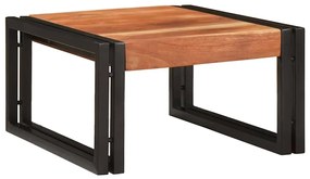 vidaXL Ράφι μπάνιου με ράφι 40 x 50 x 23 εκ Στερεό ξύλο μάγκο, σίδηρος