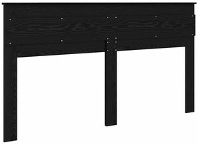 vidaXL Κεφαλάρι Μαύρη Οξυά 200 cm Επεξεργασμένο ξύλο