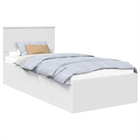 vidaXL Σκελετός Κρεβατιού Λευκό 100 x 200 cm Επεξεργασμένο ξύλο