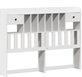 vidaXL Σκελετός Κρεβ. Χωρίς Στρώμα Λευκό 140x200 εκ Μασίφ Πεύκο