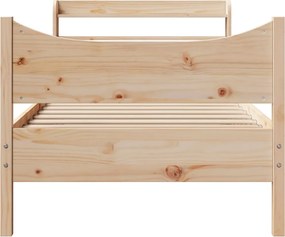 vidaXL Πλαίσιο Κρεβατιού Κεφαλάρι 75x190εκ. Μασίφ Πεύκο