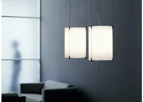 Κρεμαστό Φωτιστικό Οροφής 1xE27 Χειροποίητο Οπάλ Γυαλί CPL S1 Prandina-1083000110101-Χρώμιο 1083000110101