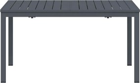 vidaXL Τραπέζι Patio Ανθρακί 180 x 80 x 74 cm