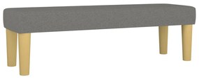 vidaXL Κρεβάτι Boxspring με Στρώμα Σκούρο Γκρι 140x200 εκ Υφασμάτινο
